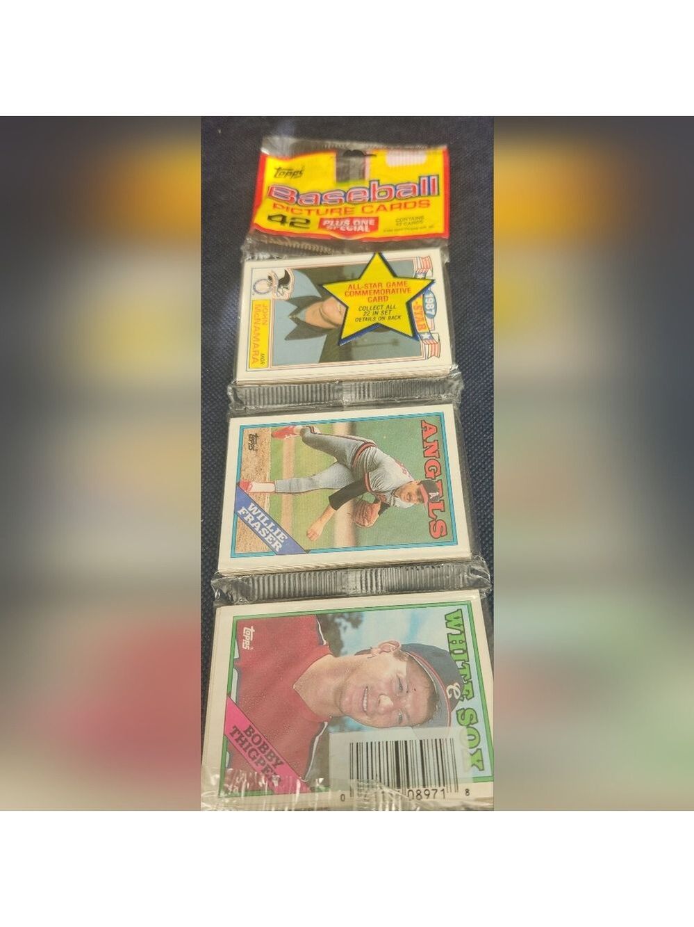 NIB 1988 Topps Baseball 42 Card Rack Pack Factory Sealed 1 Random Pack